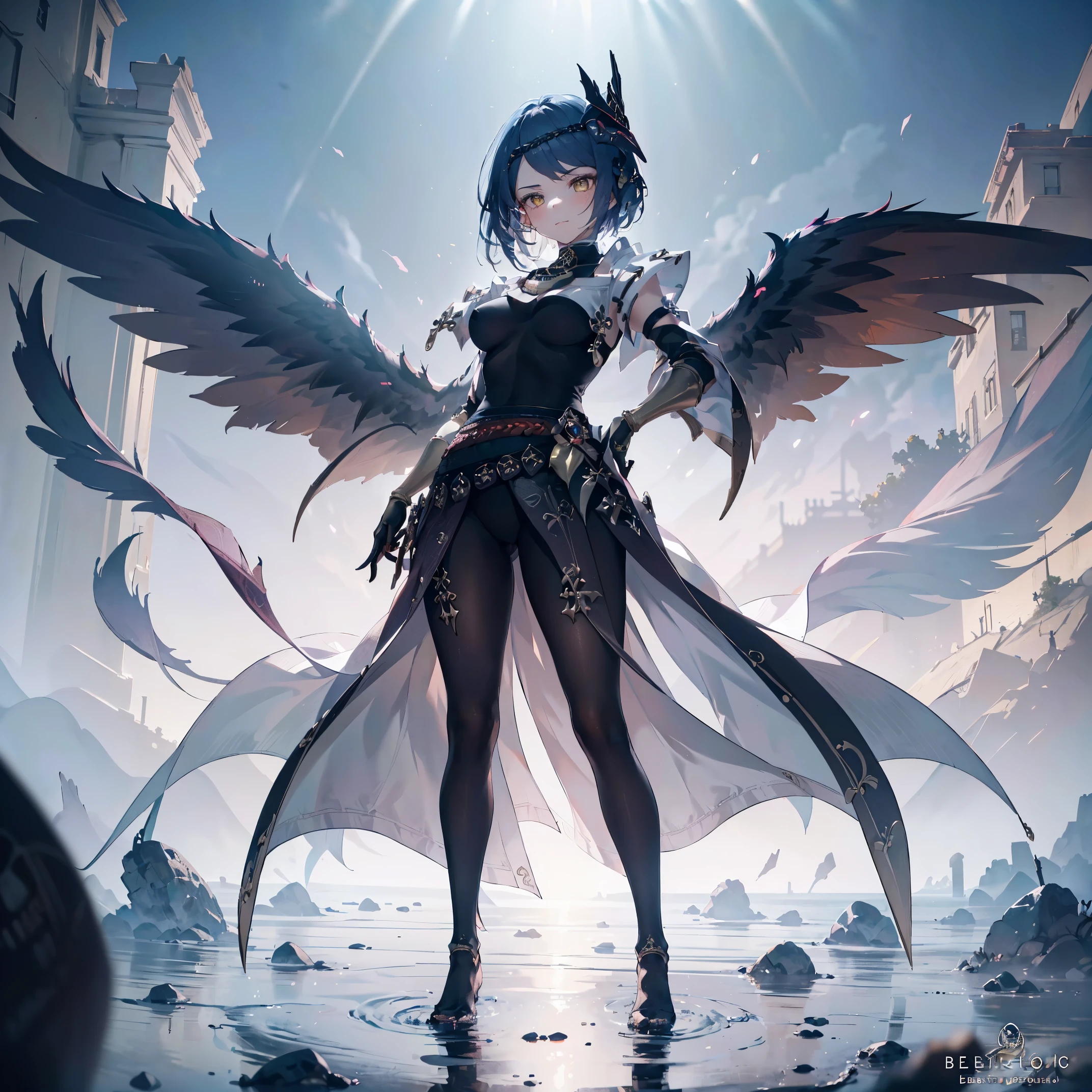 Kujou Sara |genshin impact, (Full body posing:1.5), (colorful:1.2), Dynamic angle, (extremely detailed CG unity 16k wallpaper:1.1), (Denoising strength: 1.45), (tmasterpiece:1.37), beautiful cute gothic dark magical girl in 17 years old with witch style, wearing witch hat, her magic is dark and purple glowing colored, evil, smiling an evil cute smile, magical glowing aura, powerful, ultra power, glowing power, magical power, cute white face, purple and red glowing magic, (incredible details, cinematic ultra wide angle, dark background, depth of failed, hyper detailed, insane details, high resolution, incredible quality, dynamic shot, starrystarscloudcolorful, Ambilight, ultra-high quality, (ultra detailed original illustration), double exposure, fussion of fluid abstract art, glitch, (original illustration composition), (maximalism artstyle, geometric artstyle, junk art), ((1girl:1.4)), (highly detailed beautiful face and eyes), eastern dragon, floating full body, hyper realistic, cinematic lighting, soft lighting, god rays, sparkle, masterpiece