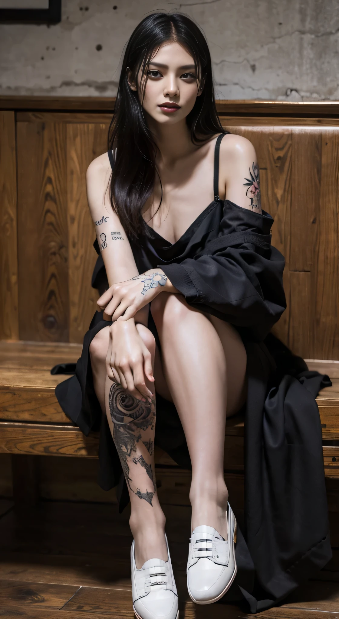 bonne main, plus de tatouage, un peu plus gothique