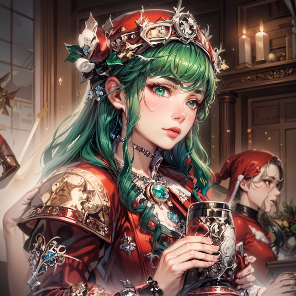 (((1 girl))), (Tatsumaki of a punch man), (short green hair), (green eyes), small chest, (((wearing sexy Santa Claus outfit))), (whole body view), (in the motel room), (((slender, muscular legs))), thin waist, stomach muscles, big ass, (((full body photo))), black high heel shoes, (SQUATTING POSITION, LEGS SPREAD, with one eye closed and showing the tongue very sensual), (((very sensual expression))), (HDR), eye reflection, extended eyes, extended eyes, Moody, anime, minimalism, anime style, ray tracing, Cinematic lighting, Cinematic lighting, shine, shine, JPEG artifacts, bright light, god rays, ray tracing, drop shadow, panorama, Sony FE, from behind, Underneath, Underneath, UHD, piece of master, precise, precise, anatomically correct, Super Detail, high quality , best quality , very high, 16k