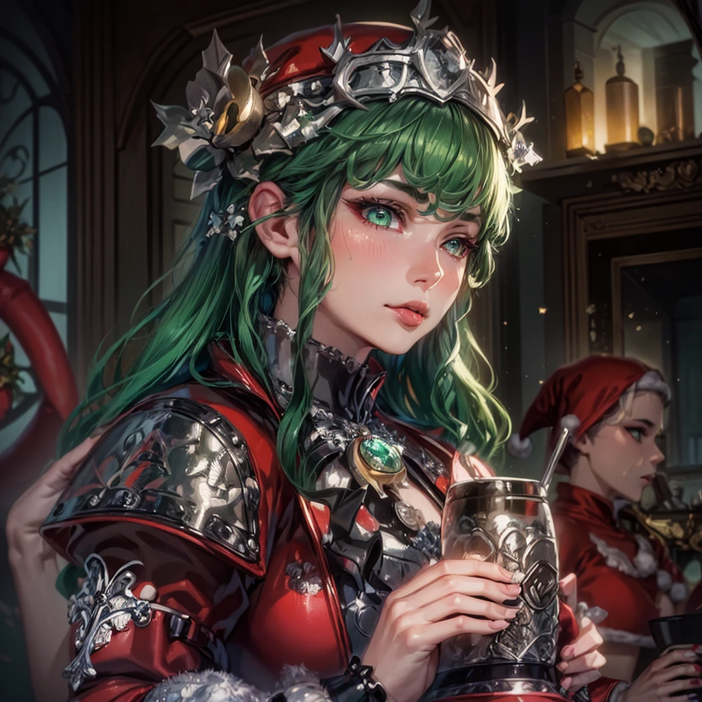 (((1 girl))), (Tatsumaki of a punch man), (short green hair), (green eyes), small chest, (((wearing sexy Santa Claus outfit))), (whole body view), (in the motel room), (((slender, muscular legs))), thin waist, stomach muscles, big ass, (((full body photo))), black high heel shoes, (SQUATTING POSITION, LEGS SPREAD, with one eye closed and showing the tongue very sensual), (((very sensual expression))), (HDR), eye reflection, extended eyes, extended eyes, Moody, anime, minimalism, anime style, ray tracing, Cinematic lighting, Cinematic lighting, shine, shine, JPEG artifacts, bright light, god rays, ray tracing, drop shadow, panorama, Sony FE, from behind, Underneath, Underneath, UHD, piece of master, precise, precise, anatomically correct, Super Detail, high quality , best quality , very high, 16k