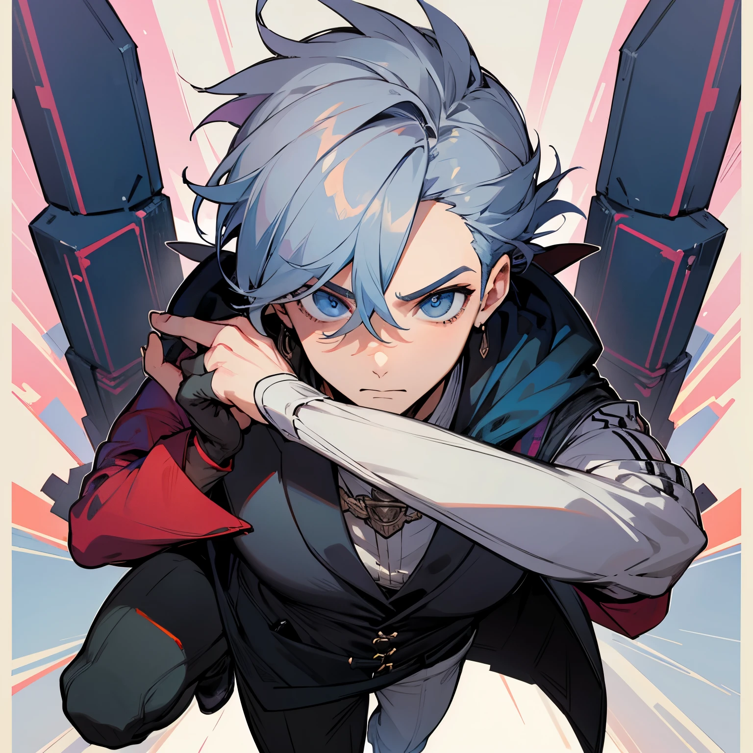 Personagem masculino de rpg urbano