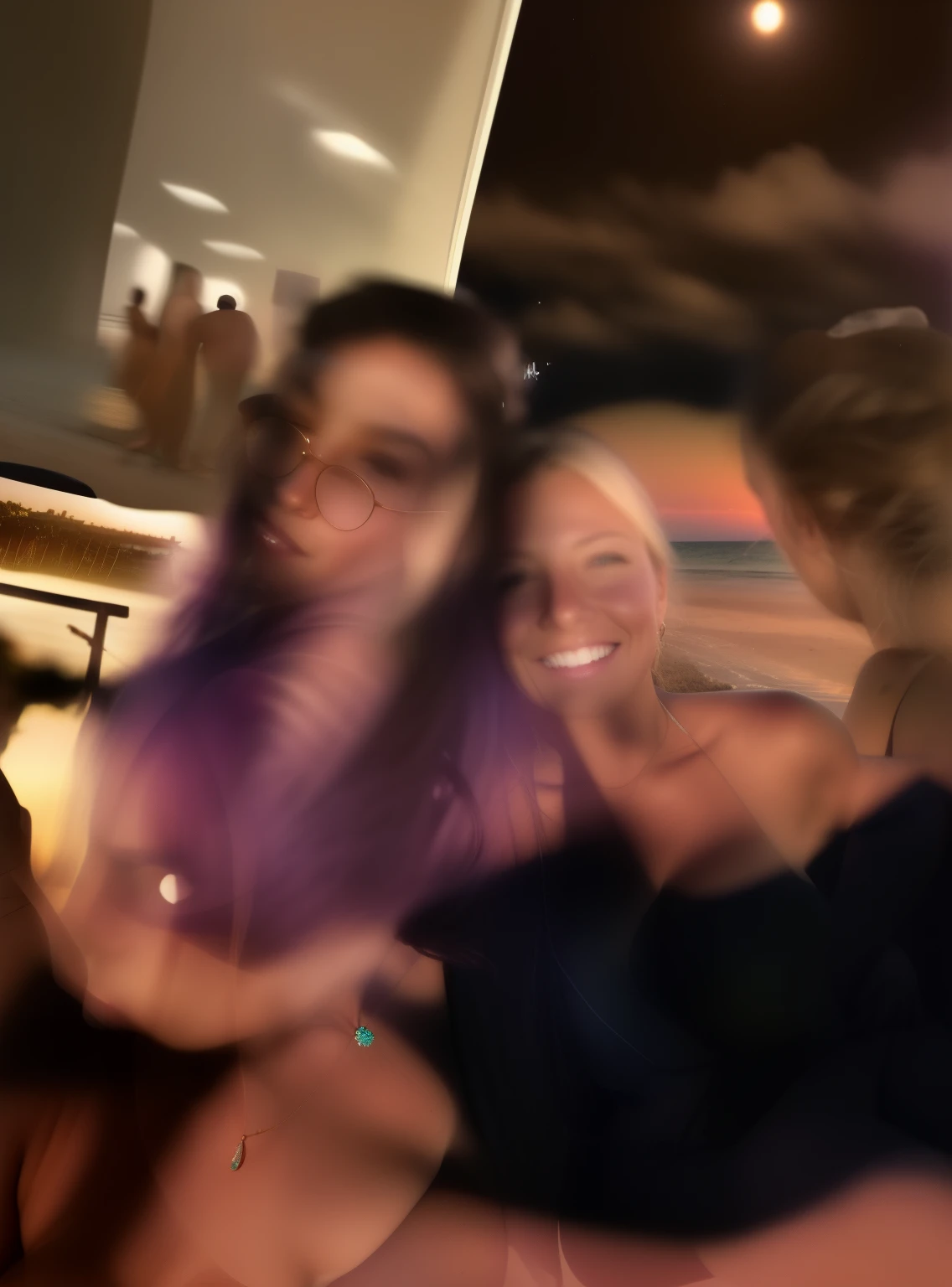 there are many people posing for a picture on the beach, profile image, at beach at sunset, in the beach, near the beach, at a beach party in ibiza, photo taken in 2 0 2 0, beach party, at the sea, at the beach, on the beach at sunset, at the beach on a sunset, on the beach