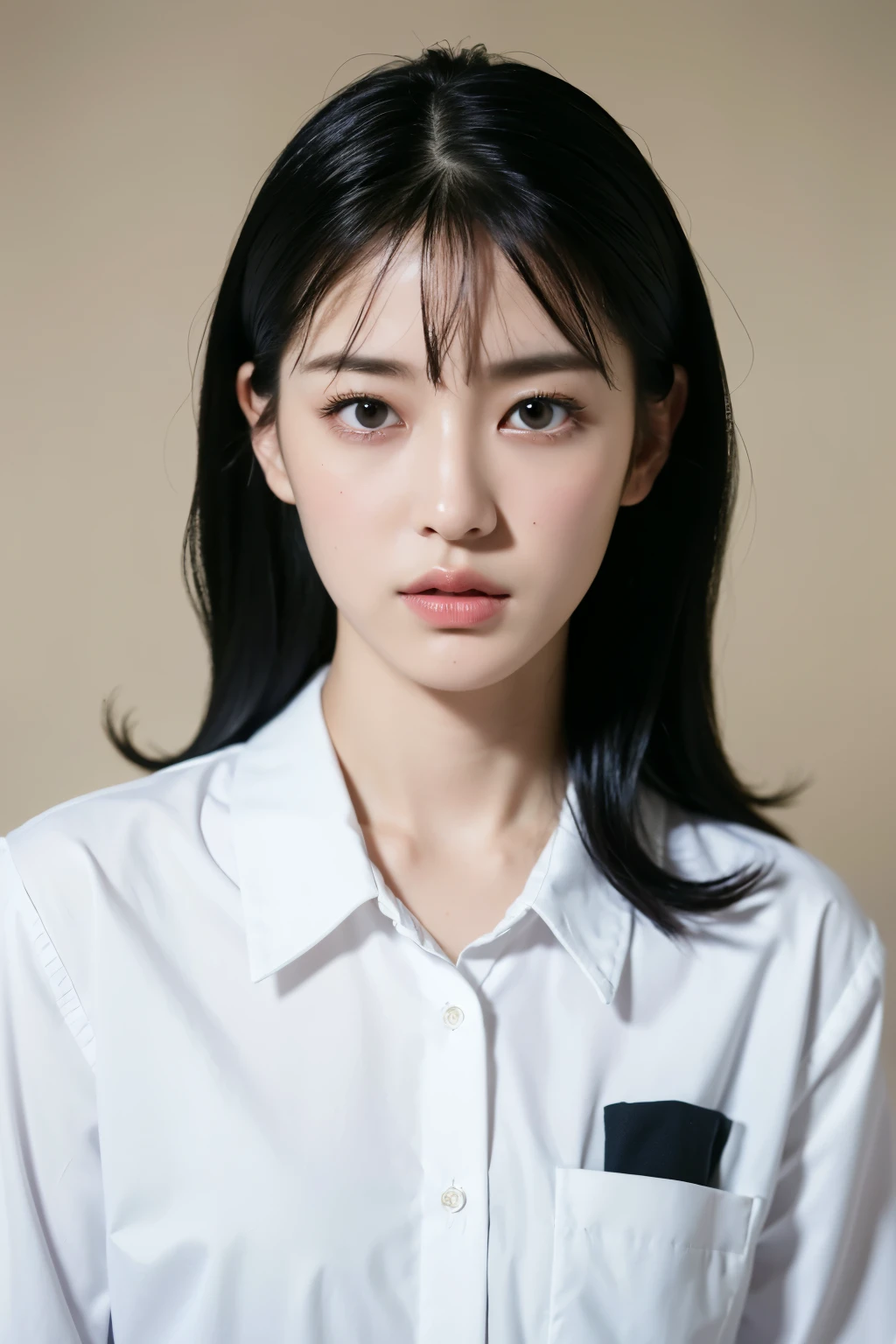 ((highest quality, 8K, masterpiece :1.3)), whole body, 1愛らNew女の子, like々New, 楽Newかわいい顔, black hair, tied hair, Random boyish outfits, Aesthetic selfie, super detailed face, Very perfect, fine eyes, double eyelid, big-eyed eyes, straight nose, aesthetic Pose, (Random aesthetic background)