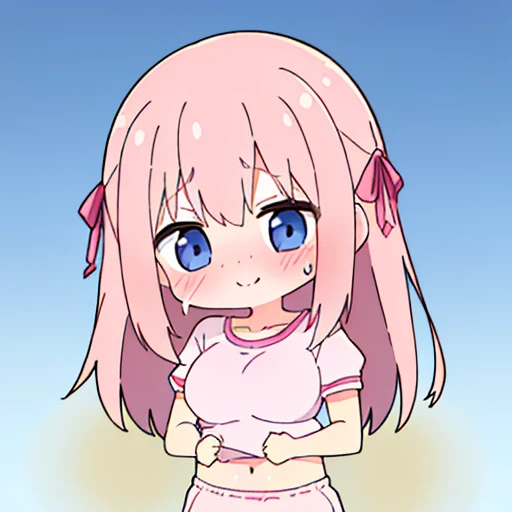 (master piece、super detail、highest quality、8k、32K、High resolution、Kyoto Animation Style Anime Illustration、highest qualityの公式アートの特徴: 1.6)、(caregiver) 、cute女の子 1 人、solo、Are standing、watch viewer、whole body、predecessor、Makeup、cute、: 1.3)、(:1.2)、(cute:1.5)、セクシーなcute女の子、Morning park during a run、shortness of breath、(Sweat)1.4、Satisfied smile、Wearing a light brown sports bra and jogger pants、Transparent shirt、Soft and clean focus、Realistic lighting and shading、Active、dynamism、(light pink hair、twin blade、long hair、hair ribbon、cuteリボン: 1.1)、thin eyebrows、big breasts、women stink、fart、shyness、blush、Gas comes out of the butt、put pressure on your face、lots of gas