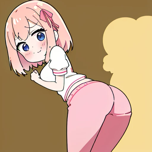 (master piece、super detail、highest quality、8k、32K、High resolution、Kyoto Animation Style Anime Illustration、highest qualityの公式アートの特徴: 1.6)、(caregiver) 、cute女の子 1 人、solo、Are standing、watch viewer、whole body、predecessor、Makeup、cute、: 1.3)、(:1.2)、(cute:1.5)、セクシーなcute女の子、Morning park during a run、shortness of breath、(Sweat)1.4、Satisfied smile、Wearing a light brown sports bra and jogger pants、Transparent shirt、Soft and clean focus、Realistic lighting and shading、Active、dynamism、(light pink hair、twin blade、long hair、hair ribbon、cuteリボン: 1.1)、thin eyebrows、big breasts、women stink、fart、shyness、blush、Gas comes out of the butt、put pressure on your face、lots of gas、whole body写真