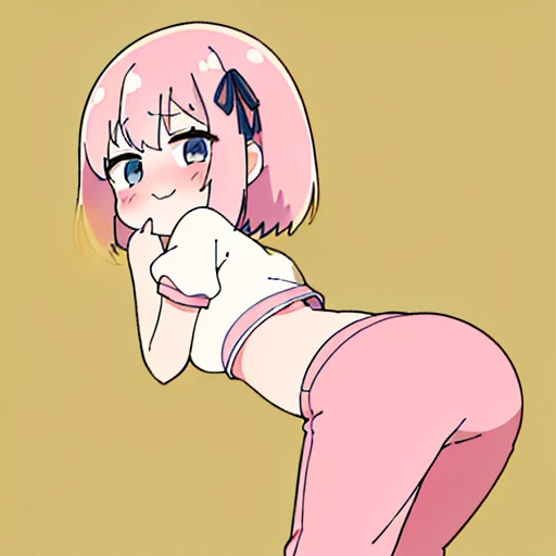 (master piece、super detail、highest quality、8k、32K、High resolution、Kyoto Animation Style Anime Illustration、highest qualityの公式アートの特徴: 1.6)、(caregiver) 、cute女の子 1 人、solo、Are standing、whole body、predecessor、Makeup、cute、: 1.3)、(:1.2)、(cute:1.5)、セクシーなcute女の子、Morning park during a run、shortness of breath、(Sweat)1.4、Satisfied smile、Wearing a light brown sports bra and jogger pants、Transparent shirt、Soft and clean focus、Realistic lighting and shading、Active、dynamism、(light pink hair、twin blade、long hair、hair ribbon、cuteリボン: 1.1)、thin eyebrows、big breasts、women stink、fart、shyness、blush、Gas comes out of the butt、put pressure on your face、lots of gas、My body trembles、My stomach hurts、Another girl who doesn't like it
