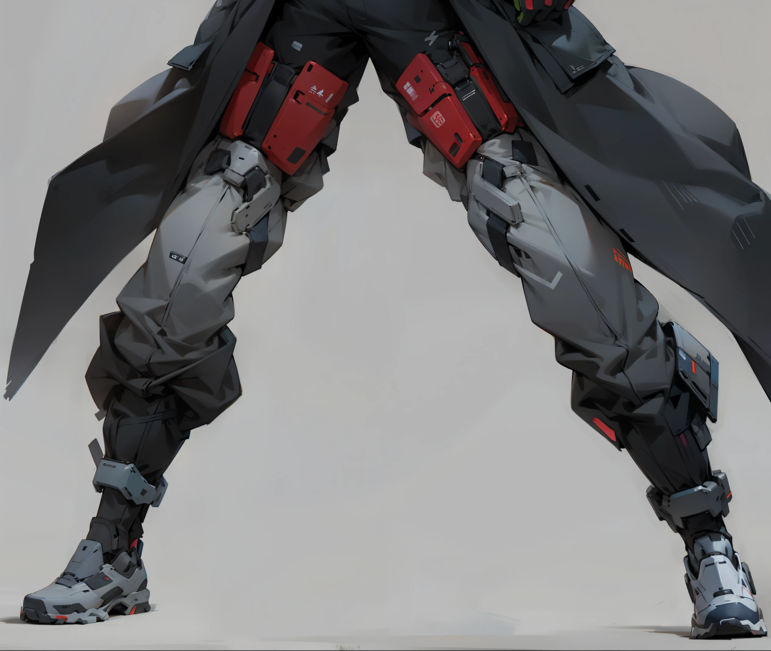 functional sweatpants，Ghost in the Shell style，outdoor pants，Cyber-style clothing
