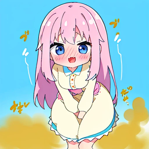 (master piece、super detail、highest quality、8k、32K、High resolution、Kyoto Animation Style Anime Illustration、highest qualityの公式アートの特徴: 1.6)、(caregiver) 、cute女の子 1 人、solo、Are standing、whole body、predecessor、Makeup、cute、: 1.3)、(Loli:1.2)、(cute:1.5)、セクシーなcute女の子、Morning park during a run、shortness of breath、(Sweat)1.4、Satisfied smile、(light pink hair、twin blade、long hair、cuteリボン: 1.1)、thin eyebrows、big breasts、women stink、fart、shyness、blush、Gas comes out of the butt、put pressure on your face、lots of gas、My body trembles、Completely naked、taking off clothes