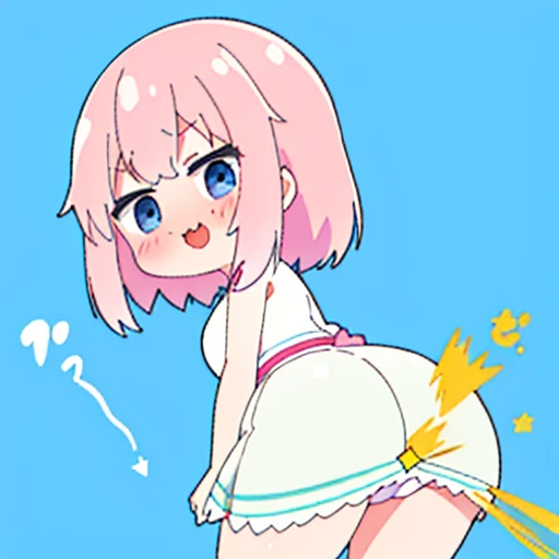 (master piece、super detail、highest quality、8k、32K、High resolution、Kyoto Animation Style Anime Illustration、highest qualityの公式アートの特徴: 1.6)、(caregiver) 、cute女の子 1 人、solo、Are standing、whole body、predecessor、Makeup、cute、: 1.3)、(:1.2)、(cute:1.5)、セクシーなcute女の子、Morning park during a run、shortness of breath、(Sweat)1.4、Satisfied smile、(light pink hair、twin blade、long hair、cuteリボン: 1.1)、thin eyebrows、big breasts、women stink、fart、shyness、blush、Gas comes out of the butt、put pressure on your face、lots of gas、My body trembles、Completely naked、taking off clothes