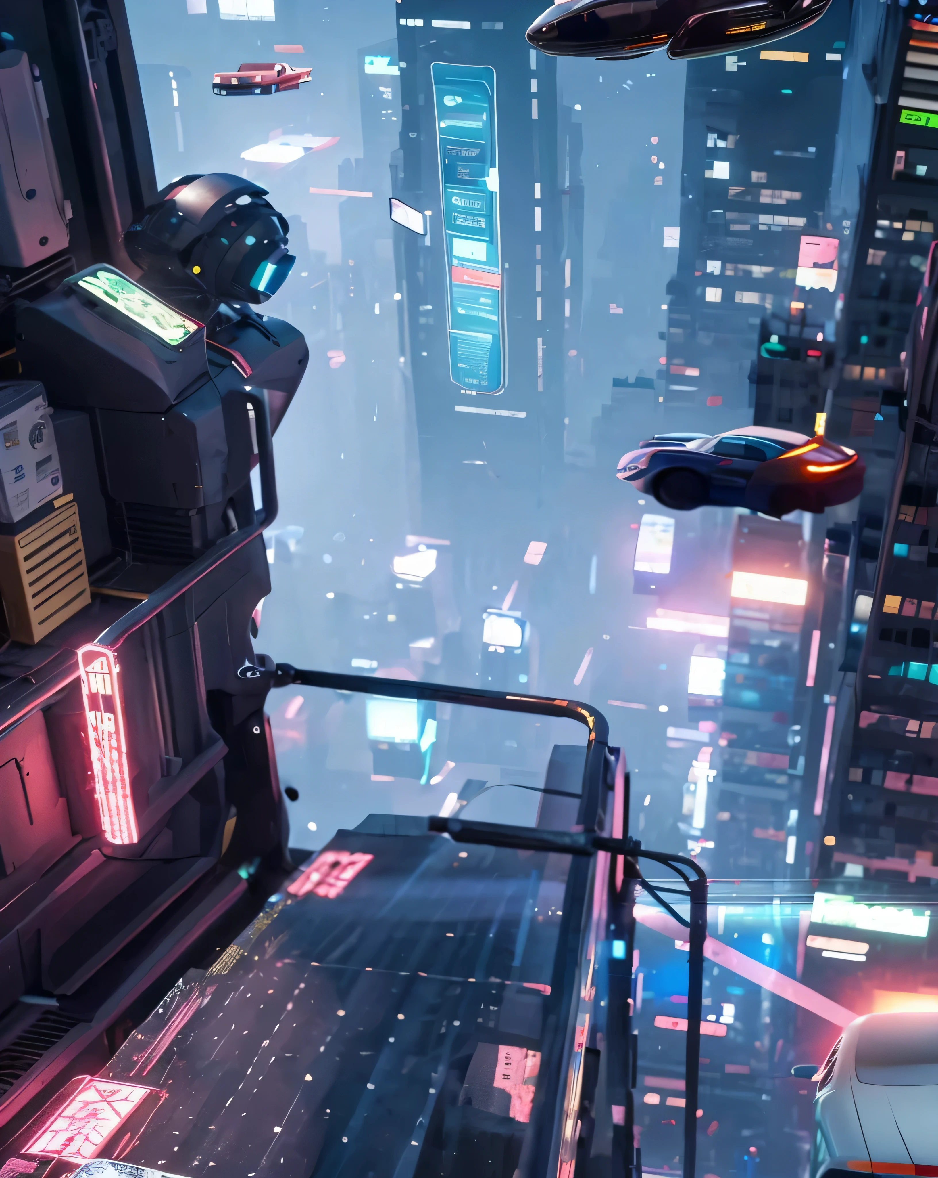 futuristic city，Own future flying cars and future cars, Surreal cyberpunk city, in a Future cyberpunk city, busy cyberpunk metropolis, sci-fi cyberpunk city streets, Surreal cyberpunk style, 3D renderingBeep, Cyberpunk cityscape, a Cyberpunk cityscape, Future cyberpunk city, cyberpunk city streets, In the cyberpunk city, Cyberpunk city in the distance