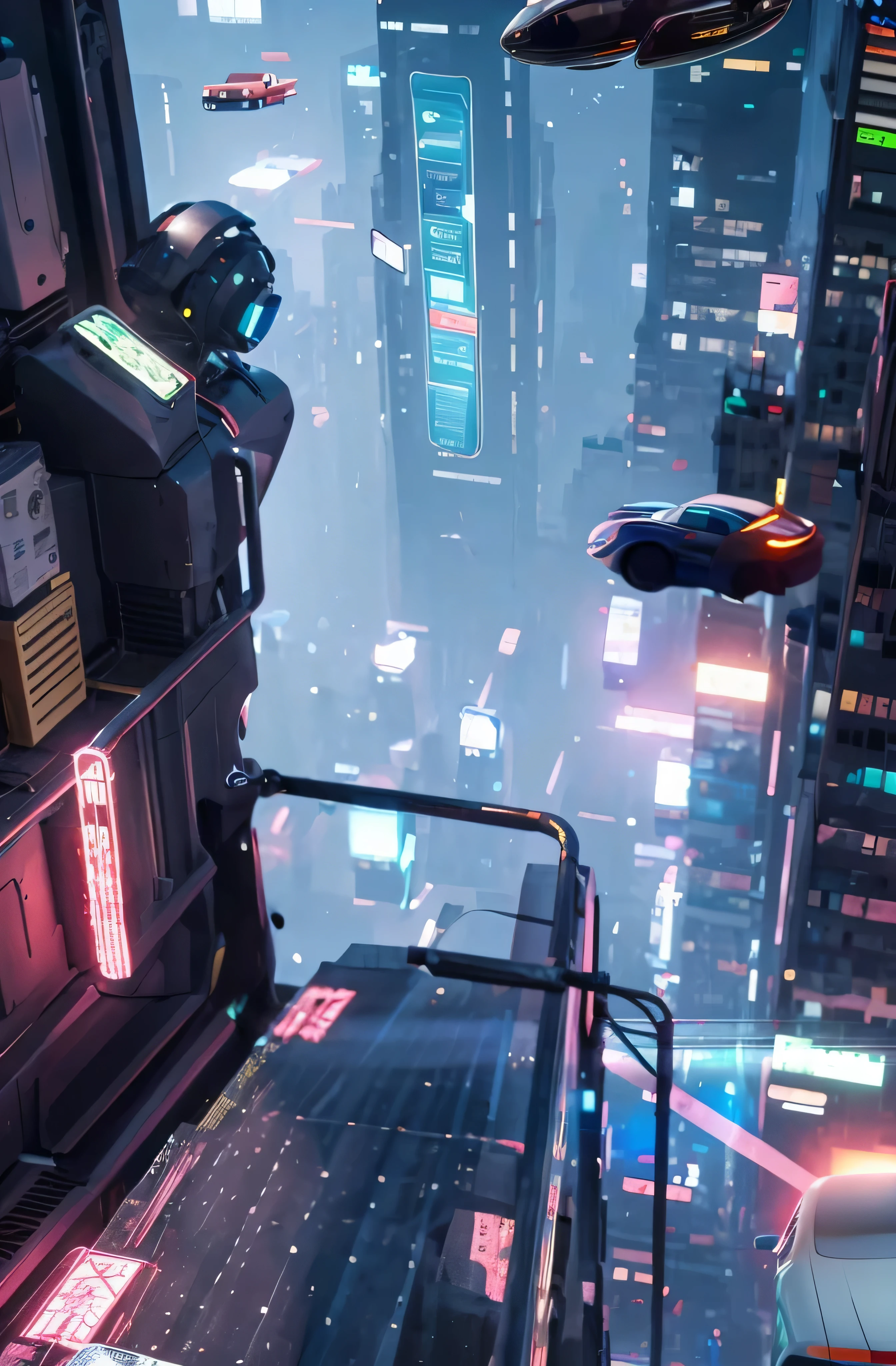 futuristic city，Own future flying cars and future cars, Surreal cyberpunk city, in a Future cyberpunk city, busy cyberpunk metropolis, sci-fi cyberpunk city streets, Surreal cyberpunk style, 3D renderingBeep, Cyberpunk cityscape, a Cyberpunk cityscape, Future cyberpunk city, cyberpunk city streets, In the cyberpunk city, Cyberpunk city in the distance