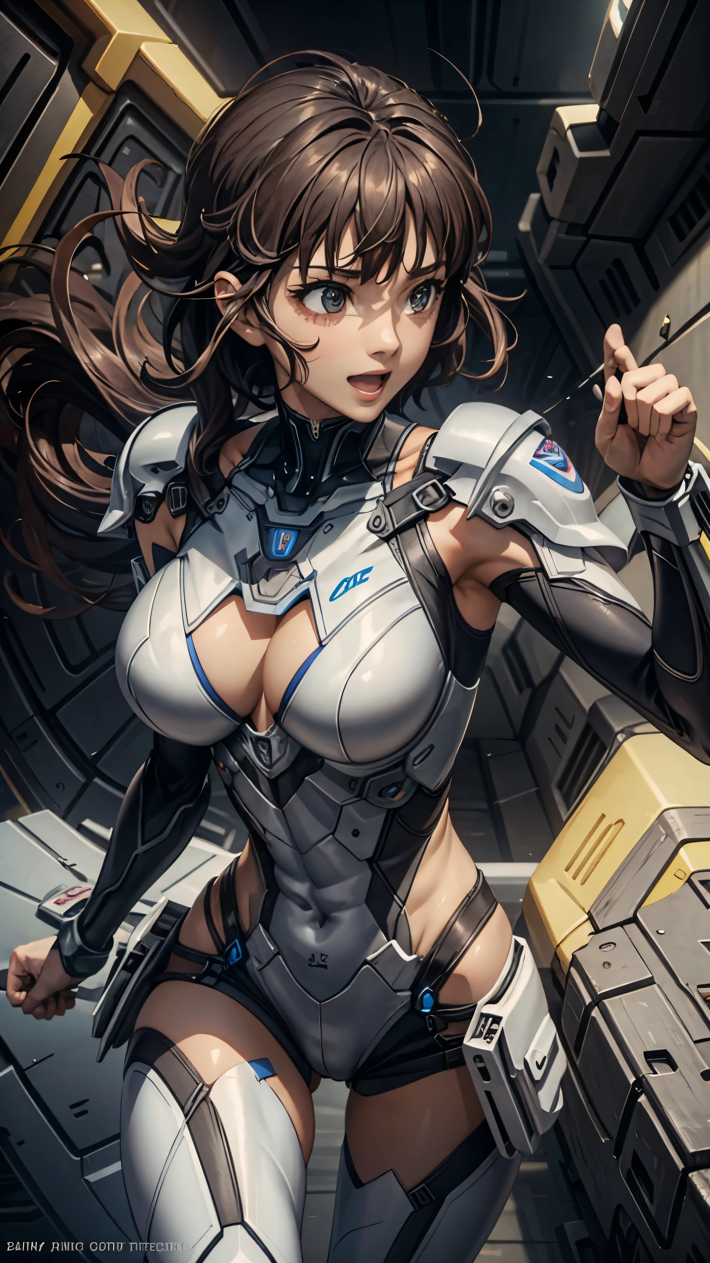 woman,20-year-old,,city,night,white tight miniskirt bodysuit,(Harada Makoto),open mouth smile,((See-through))