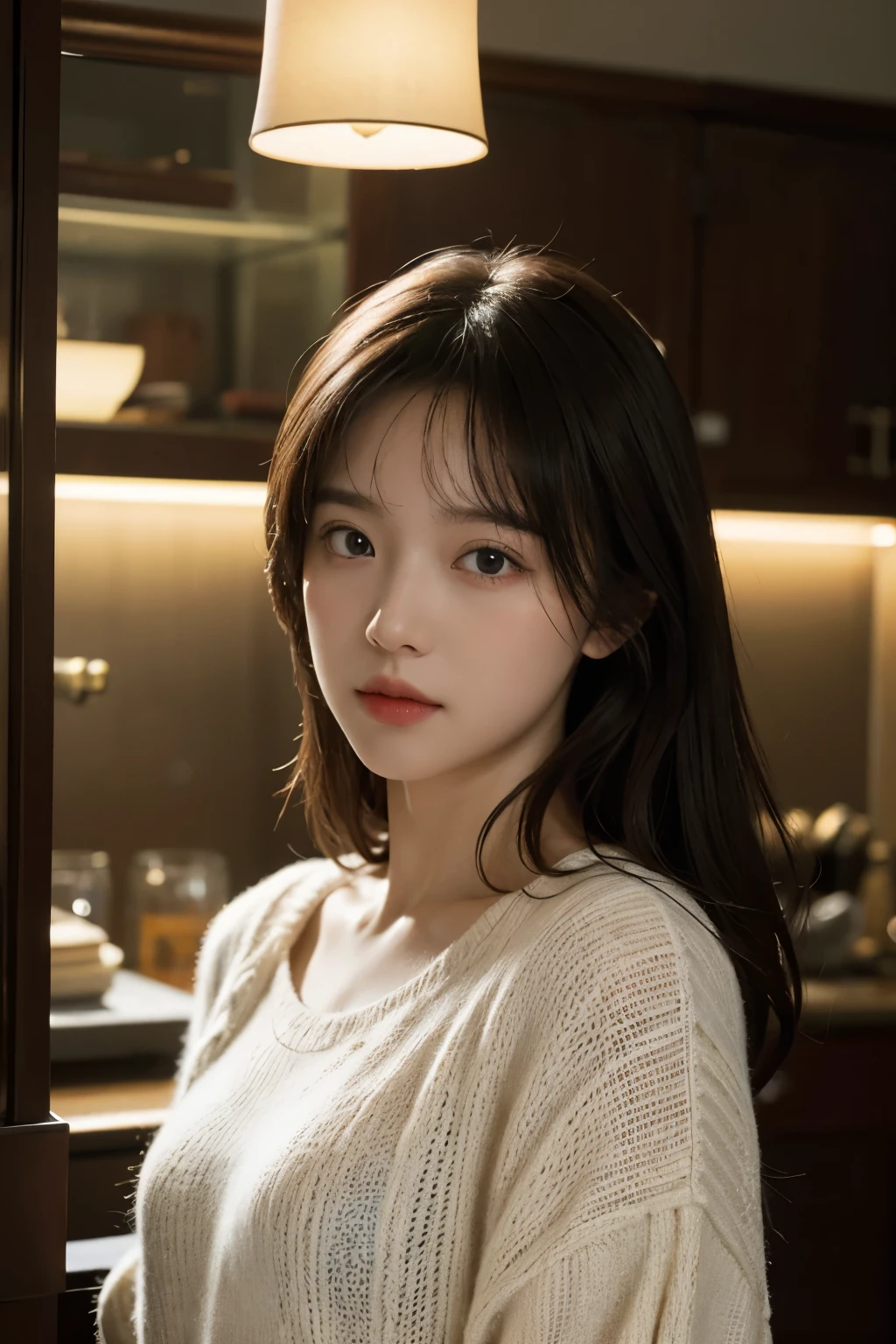 highest quality,masterpiece,ultra high resolution,(reality:1.4),Original photo,cinematic lighting,
1 girl,cute,