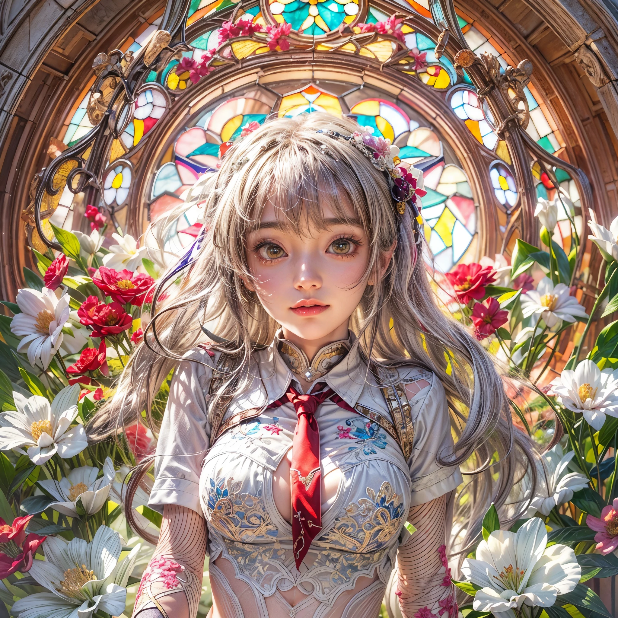 (best quality,highres,masterpiece:1.25), { ultra-detailed | realistic | photorealistic | RAW | Physically-based rendering },((photo-realistic:1.45)), { Zoom Layer | White and vivid colors | Random hair color | Short Bob | hair flowing in the wind | Strong wind | Face focus | Ass focus | Detailed open crotch bloodstains }, { beautiful detailed eyes | beautiful detailed lips | long eyelashes | rosy cheeks | natural-looking eyebrows | sparkling eyes with intricate details | subtle blush on the face | warm and inviting smile | detailed eyelashes with volume and length | sparkling highlights in the eyes | delicate shadows on the face | expressive facial features | life-like expressions | captivating gaze | pure joy and happiness radiating from the eyes and face }, { Glistening ivory skin | impeccable skin texture }, { (Mystical sight) | subtle atmospheric haze | Curved horizon | Red Moon | early morning | magic hour | high place | on the top | Flowers | Red leather high collar }, back lighting, (((7 Tiny Japanese junior idols:1.25, Standing Full Body:1.2))), { childish:1.25 | slingshot swimsuit | (sideboob:1.15) }, { Dynamic-angle:1.2 | from below | Wide-angle | Whole BODYSHOT }, ( Whole Body proportions and all limbs are anatomically accurate ) .