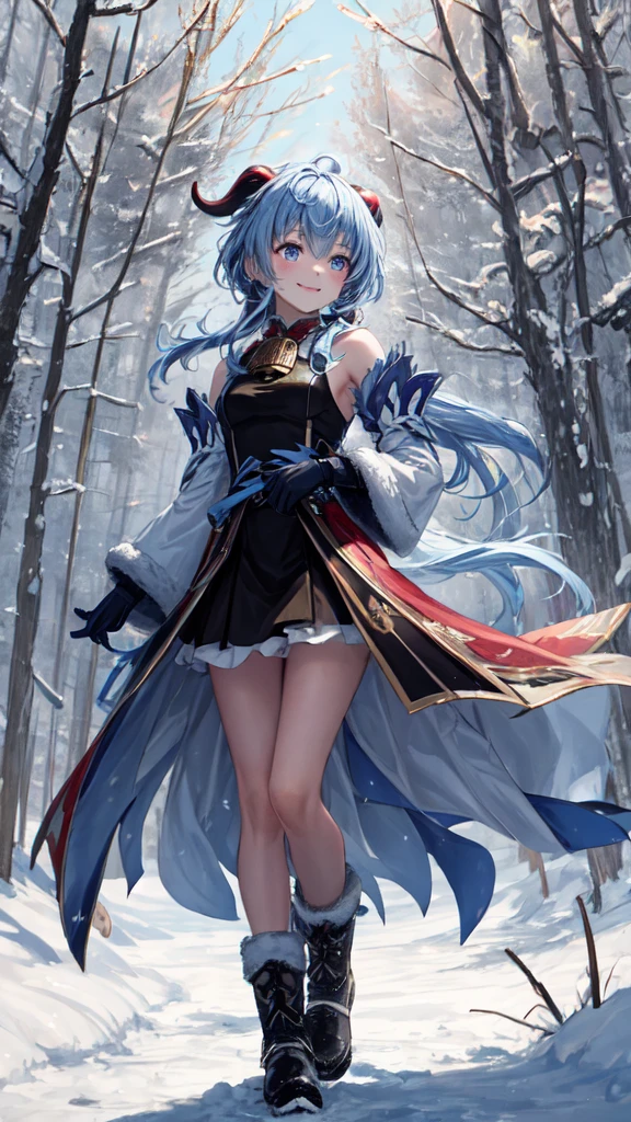 Top quality, 4K, 8K, high resolution, masterpiece: 1.2, ganyu, stupid hair, Kirin horn, beautiful young woman, snow-covered countryside, winter scenery, winter coat, long coat, beautiful winter boots, gloves, nudist, happy, natural beauty, long Light blue hair, shining blue eyes, detailed facial features, rosy cheeks, gentle smile, breath of ice, pink and white winter scenery, snowflakes falling quietly, refreshing winter air, quiet and peaceful, calm atmosphere, quiet mood, stepping on sparkling snow, Traces of footprints, white winter wonderland, untouched nature, soft and fluffy snow, clear blue sky, sunlight through the trees, subtle shadows, comfort and warm feeling, calm and relaxation, enjoying loneliness, one with nature , blissful harmony, the pleasant sound of nature, the breeze, the sound of leaves in the wind, melting icicles, the sound of snow breaking at your feet, the whisper of the wind, freedom and freedom, the beauty of simplicity, free and carefree existence, incorporating natural elements, elegant and elegant Unnatural movement, peaceful aura, satisfaction and happiness, enjoy the present moment, connect with the environment, calm and slow pace, look at the breathtaking scenery, look at the winter wonderland, immerse yourself in the beauty of nature, unforgettable Memories of winter,

A fantastic and fantastic world

[Materials]: Oil painting, classic artwork, realistic portrait, realistic style, soft brush stroke, rich texture, attention to detail, vivid colors, warm color palette, depth and dimension, subtle highlights And shadow, impressionist touch, elegant and sophisticated composition, fine art quality

[Image quality]: Ultra-detailed, high resolution, crystal clear image, sharp focus, fine details, seductive clarity and clarity, professional grade, exquisite quality, perfect as pictured, perfect craftsmanship, wonderful level of detail, current Practical description

[Art style]: Portrait art, realism, impressionism, romanticism, wint