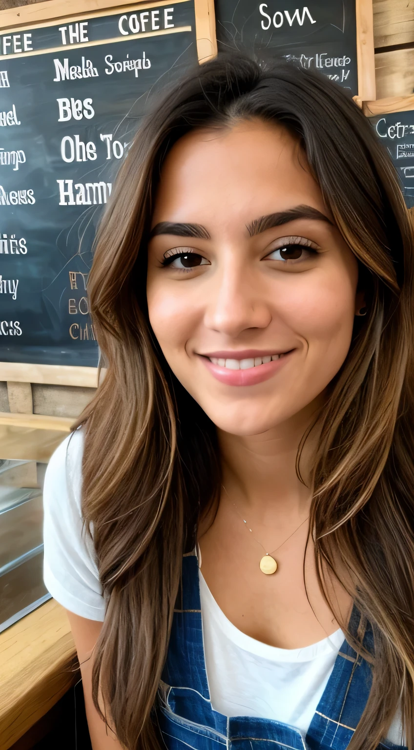 a women in a coffee shop