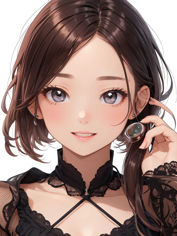１woman、personification of cosmetics、Characterized appearance of sparkling eyeshadow、　Beautiful eyes、woman、