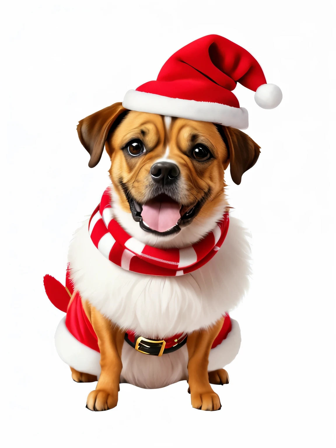 (best quality,4k,highres,masterpiece:1.2),cartoon dog wearing a Santa Claus hat and scarf, happy, Merry, wearing a Santa Claus hat, painting of cute dog, wearing festive clothes, cartoon style, with a red bandana, wow, blinds, cute dog, warm, holding a puppy for a picture, telegram sticker, holiday