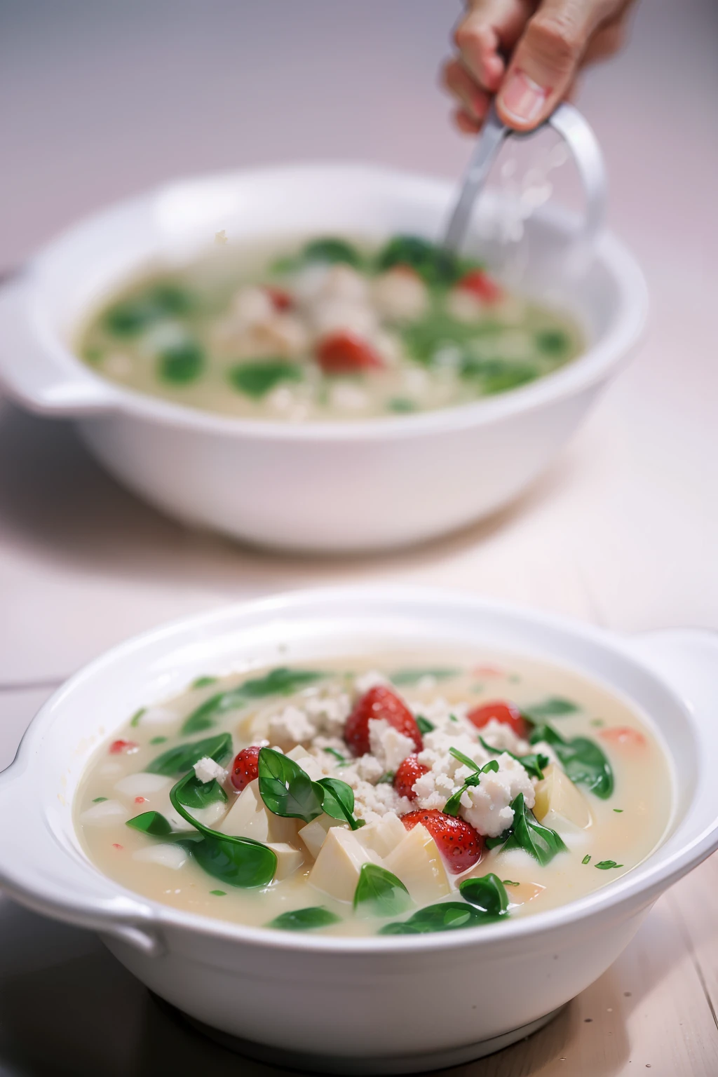 Spinach and wolfberry porridge,Spinach and wolfberry porridge,Spinach and wolfberry porridge,Spinach and wolfberry porridge，Spinach and wolfberry porridge，Spinach and wolfberry porridge