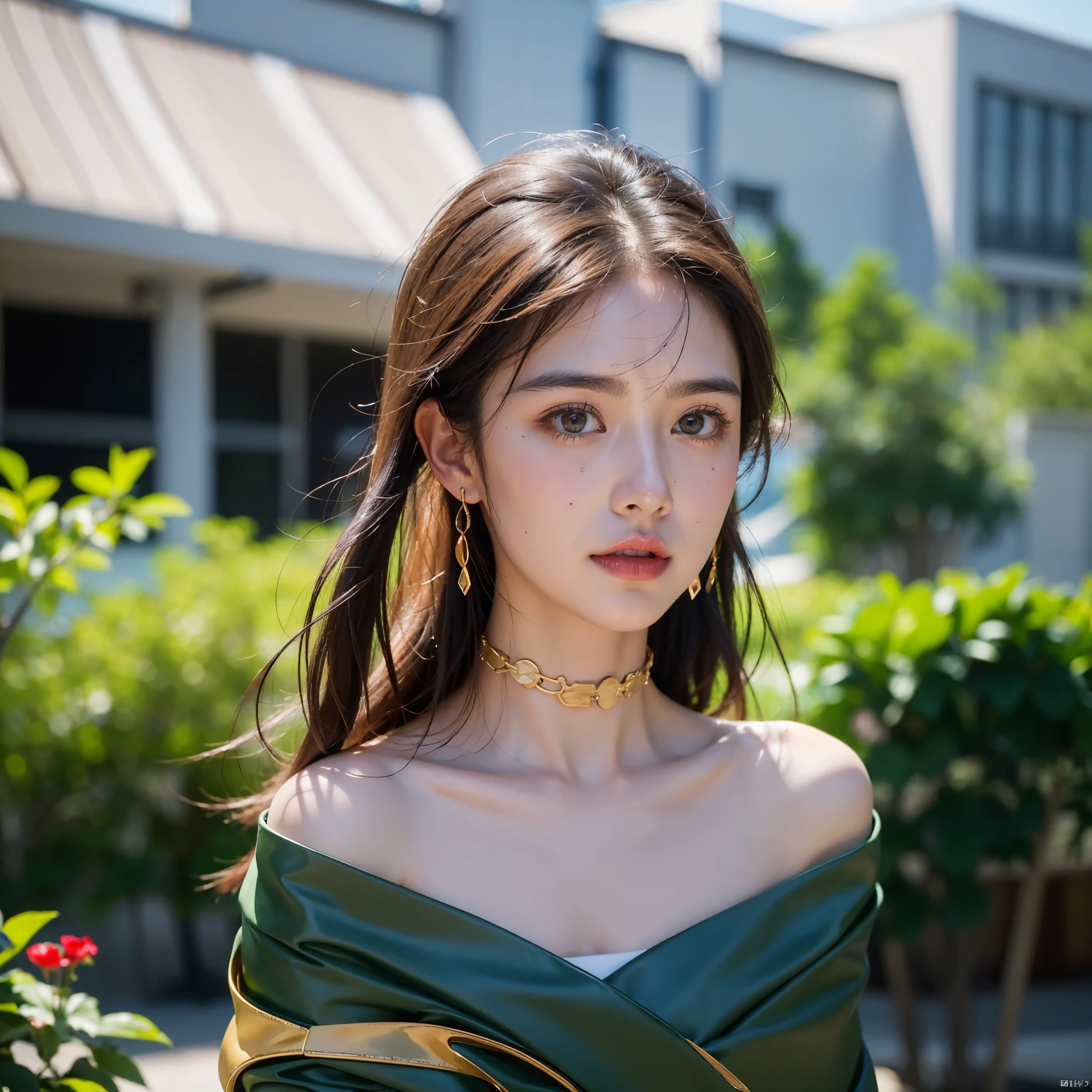 Photography by 1girl, Upper body, White clothes, bright colors, (best quality, masterpiece, official art, professional, unified 8k wallpaper:1.3), (actual, photoactual, original photo:1.4), (Beautiful and beautiful, Very detailed, human development report, ultra high definition), lens, (looking at the audience:1.2)