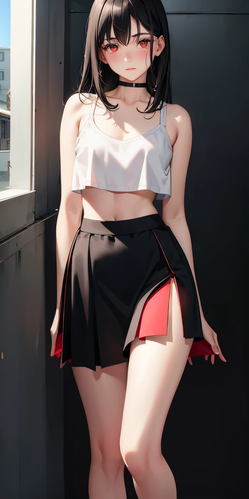 tmasterpiece,best qualtiy,ultra - detailed,illustratio,Colorful,Falt color,depth of fields,lens flare glow,1girl,Hong Kong beauty,Royal sister style,Sexy style,are standing,brunette color hair,looking at viewert,Pleated miniskirt,serafuku,black pantyhoses,Detailed skin texture,Fine cloth texture,Nice and delicate face,