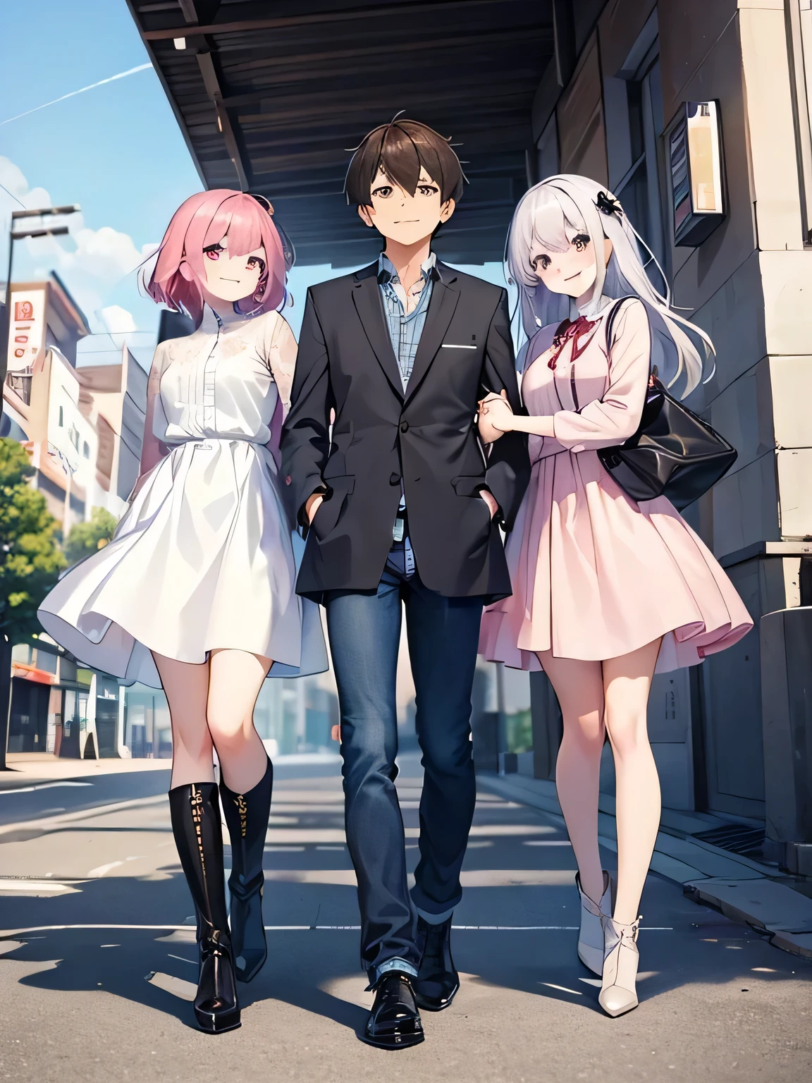 Both hands are in your pants pockets.。