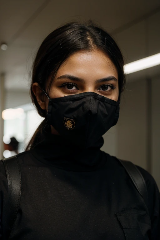 BLACK ARMY PEOPLE WITH GUNS MASK