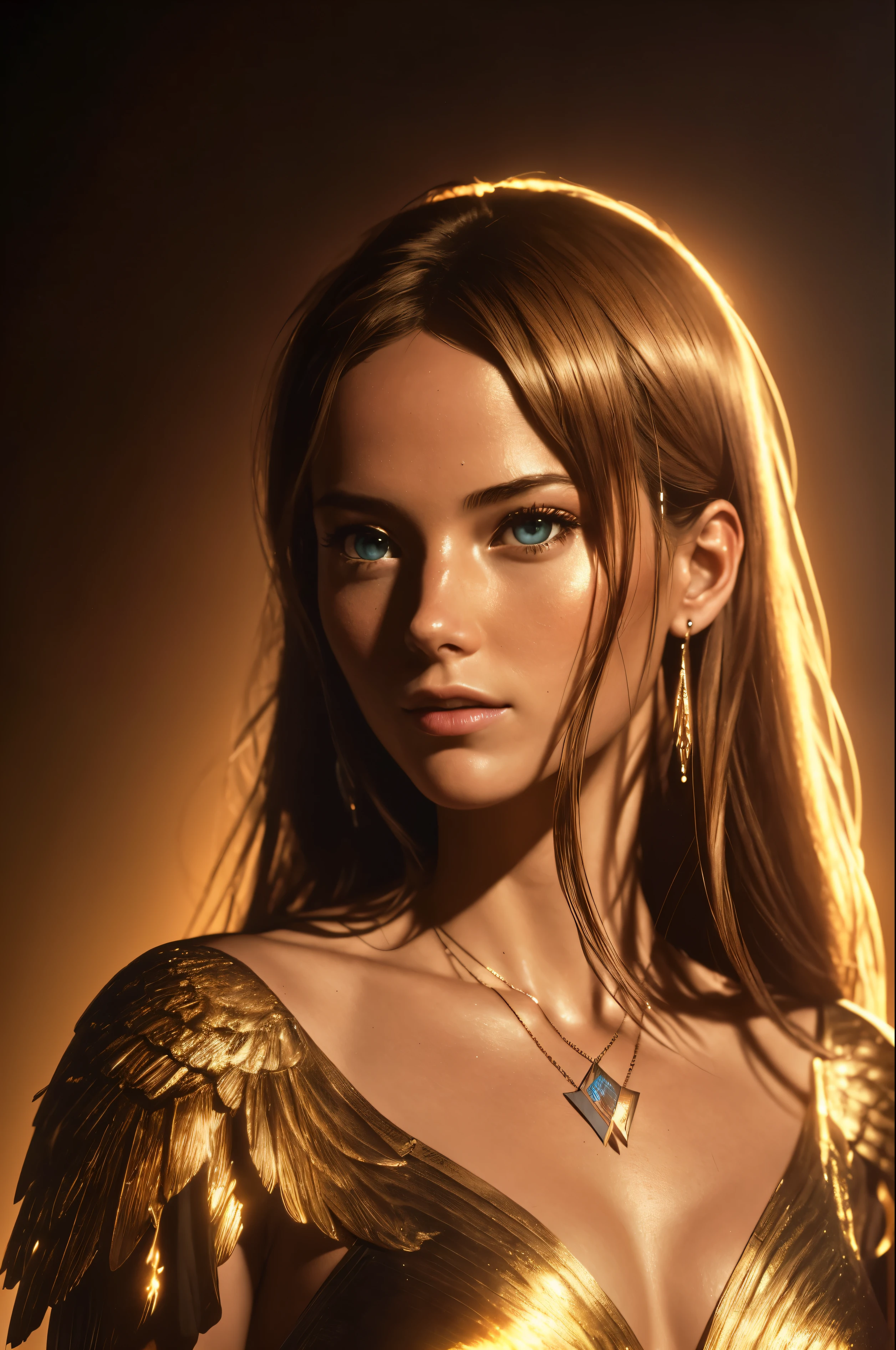 AshleyCipher  
(photorealistic:1.5), portrait, a woman , winged necklace, tone mapped, detailed, highly detailed, digital painting, artstation, concept art, smooth, sharp focus, beautiful illustration, photo, backlit, dynamic lighting, fog, intricate, film grain, professional, facing the viewer, (beautiful m3d_woman, prefect m3d_face), volumetric lighting, subsurface scattering, good highlights, good shading, cinematic, (highest quality, award winning, masterpiece:1.6), 
(35mmstyle:1.1), front, masterpiece, 1970s film, , cinematic lighting, photorealistic, high frequency details, 35mm film, (film grain), film noise,