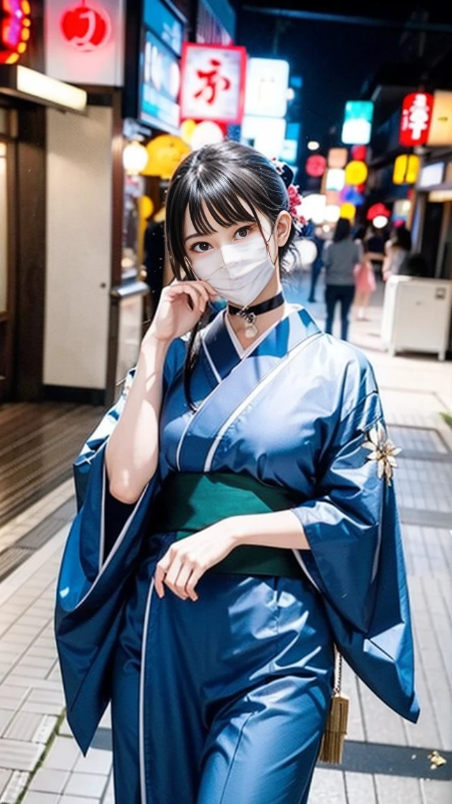 (highest quality,8K quality,masterpiece:1.3,High resolution,table top:1.2), Front view:0.8,Full body Esbian:1.2, looking at the viewer, 23 year old woman, look at the camera,(Japanese clothing, kimono:1.4,generally:1.2, choker:1.4),(short hair:1.2,well-groomed black hair), (back alley:1.3), kimono comes off,I can see my thighs,I can see your pants,beautiful face,cinematic,(young gravure idol, Young skinny gravure idol, sophisticated gravure idol),(detailed perfect face),normal hand:1.5,normal fingers:1:5,normal feet:1.5