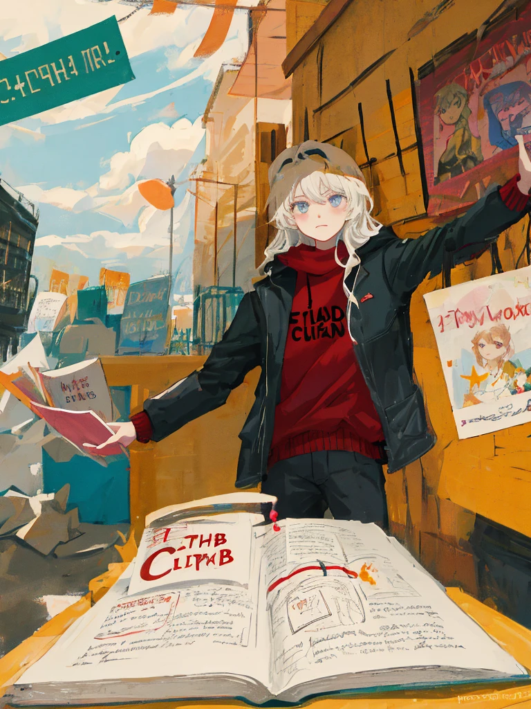 Шедевр, Лучшее качество, супер подробный, Иллюстрация, illustration for the book fight club, 2 people
