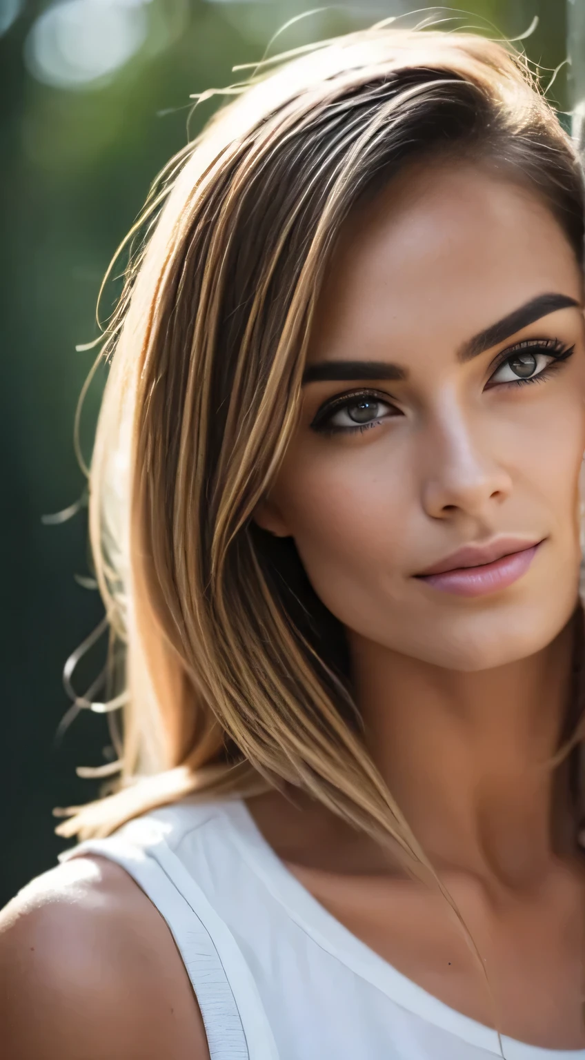 Create a picture where the full-face is showed and not only the half