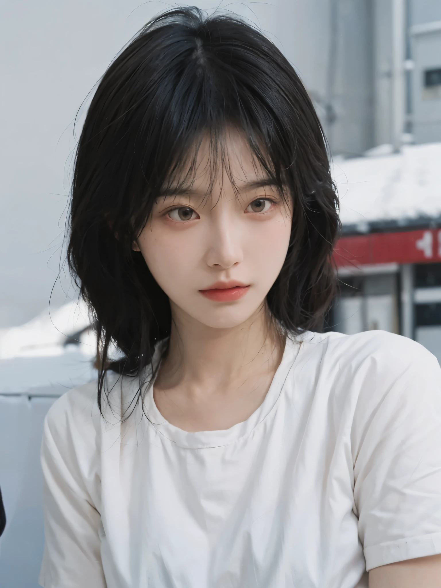 best quality, ultra high resolution, White background,(Upper body:1.4)(realistically:1.4), 2个girl, gold short sleeves,twin,A pair of eyes as clear as snow,Royal sister,girl,looking at the audience, close up ,