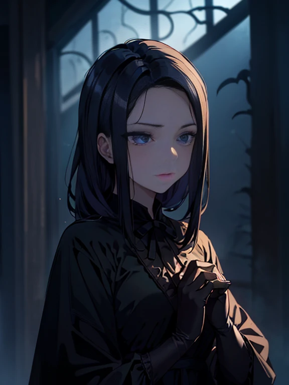 (best quality,In 4K,High resolution,muste piece:1.2),Super detailed,Reality,high contrast,Halloween,人撮Shadow,deep green,gothic font,haunting,Expressive,colored,mood lighting,decoration,Mask Figure,bright orange pumpkin,ominous atmosphere,eerie eerie atmosphere,Elements of surrealism,Attention to detail,Impressive brushwork,striking contrast,creepy,etheric,ghost,Shadow,mysterious,MACABRO,that'It's tragic,witch,Haunted house,broody,Scary,anxiety,Undeservedly beautiful,Unforgettable fascination,persuasion,Fascinating,haunting,image of memories.