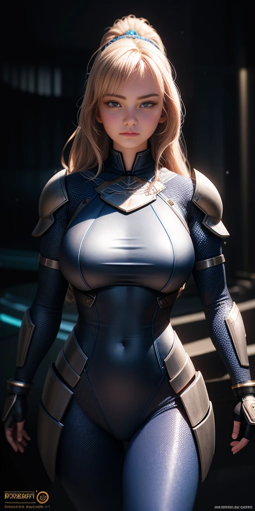 majestic, 20 year old girl, Invisible armor dress, big breasts:1.3, Cyberprep, Amigurumi, portrait, zbrush rendering, motion blur, interactive, Clean colors, Dream nucleus, Flashlight lighting, Realistic dramatic lighting, Highly detailed environment, quality, Redshift rendering, 8K