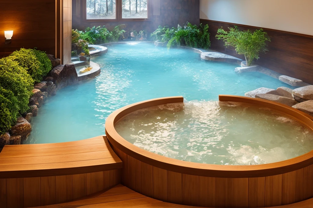 inside of a european wellness bath, spa, cozy, relaxing, hyperrealistic