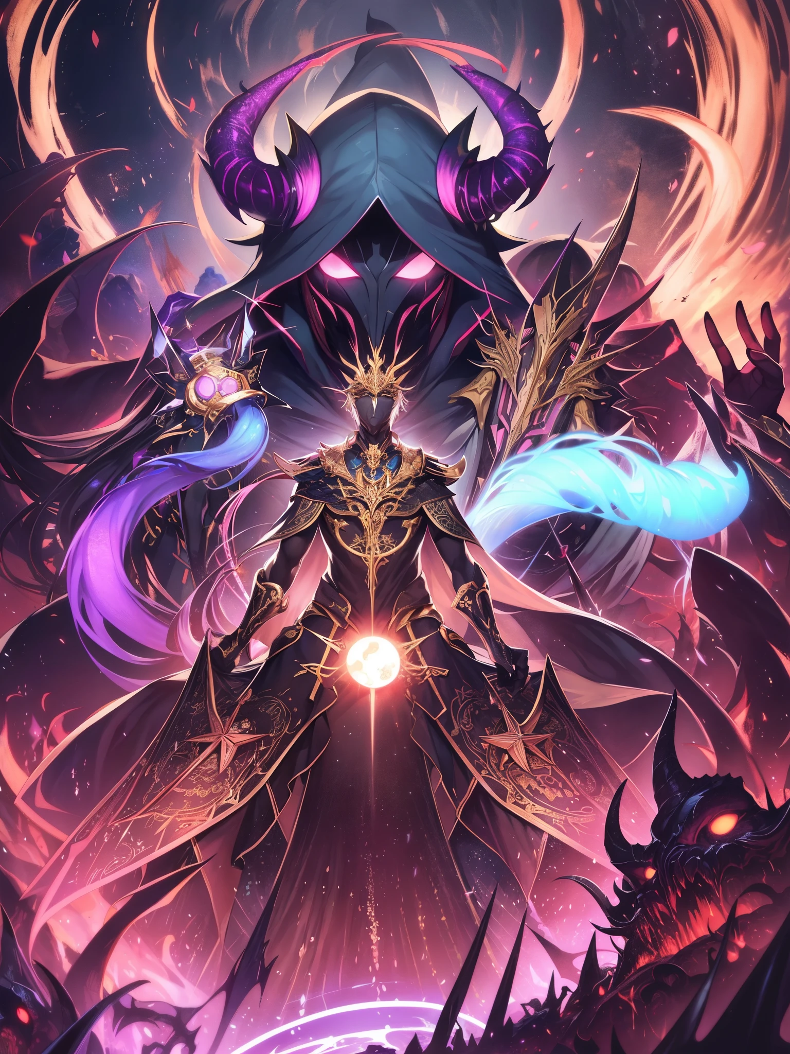 cthulhu mythos、Nyarlathotep、Nyarlathotep、chaos、Evil God、cthulhu mythos内ではNyarlathotep物語でワンジャンルをなしている[1][2]。cthulhu mythosにおけるトリックスターとも言える。Tall dark man、「cthulhu mythos」体系におけるNyarlathotepは旧支配者[Note 1]Be one of the pillars of、Although he is a messenger used by the old rulers led by Azathoth,、She is an earth spirit with the same power as her own master, Azathoth, the strongest of the old rulers.、He despises humans as well as the other Old Ones.。 Appears to be human、Has a thousand different manifestations、have no specific relatives、Acting behind the scenes to bring about madness and chaos。the way he gives々magic and secrets、Humans who receive machines etc. are usually destroyed.。The only natural enemy and fear is the fire spirit Cthugua.。 Only one of the old rulers to escape imprisonment、Unlike other deities, they come into contact with humans themselves.、cthulhu mythosにおいて特異な地位を占める神be。the center of this universe、正常な物理法則が通用しないchaosとした世界には、Azathoth, a being with absolute power（Azatoth）exists、It is said that its gigantic, amorphous body is constantly wriggling along with the flute played by its attendants.。Azathoth is blind and an idiot、He gave birth to three things as his own alter ego.。「darkness」「anonymous fog」「Nyarlathotep」be。Nyarlathotepは、自らの主人であり創造主beアザトースら異形の神々serve、As a representative of the master who has no intelligence, he appears in all space and time to embody his will.。[5]