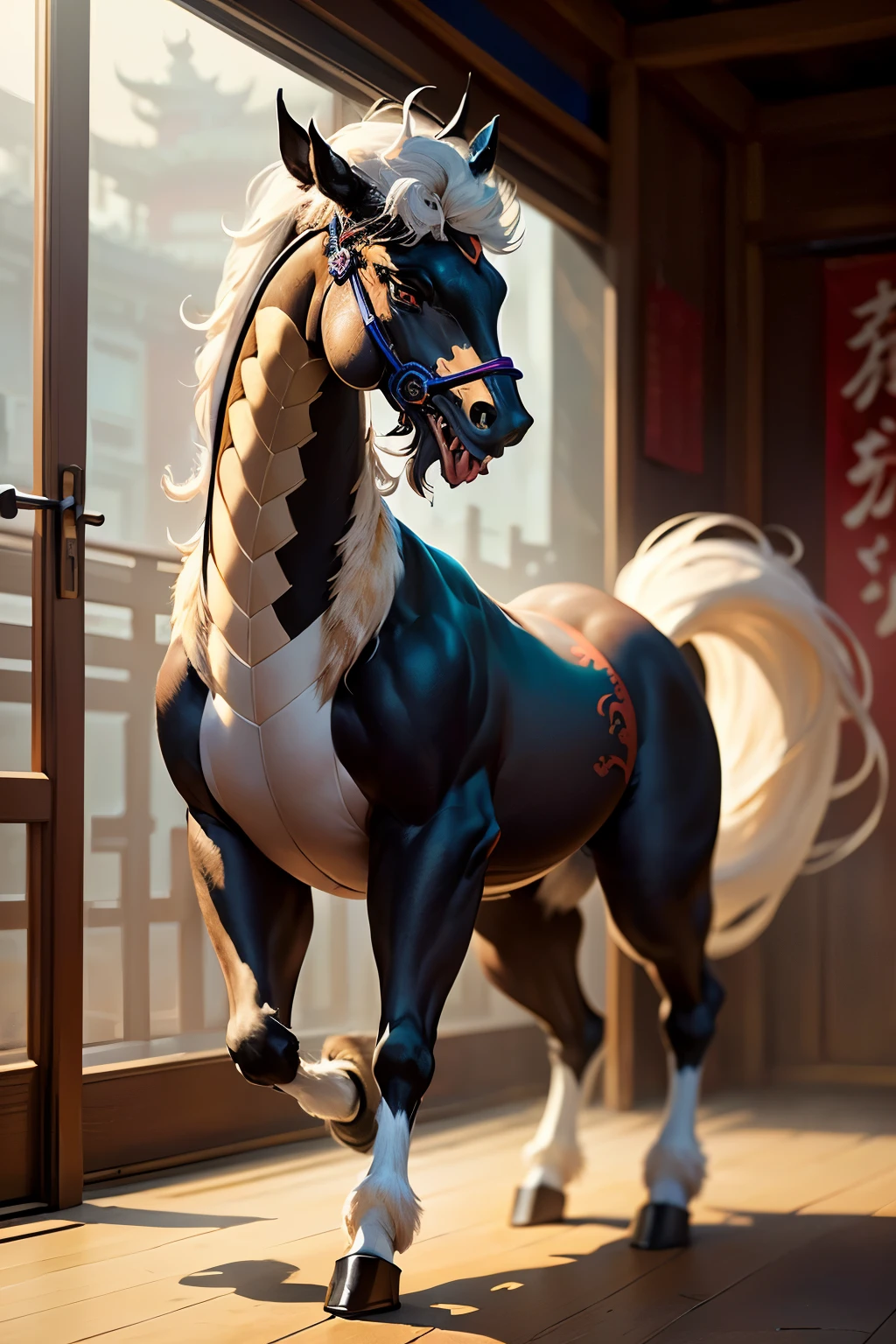 Chinese Dragon Horse