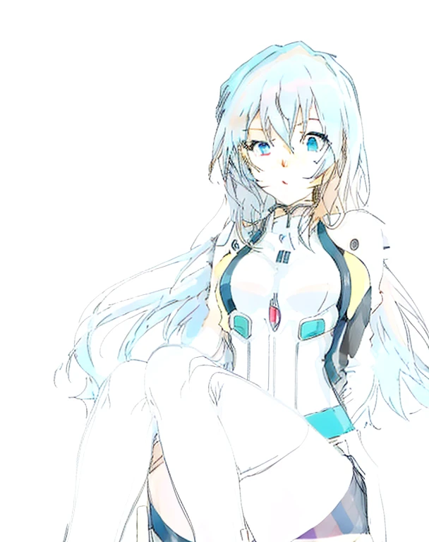 anime girl with blue eyes and blonde hair sitting down, sketchy art style, colored sketch, I got an iPad, anime woman, an anime girl, anime sketch, Drawn at Anime Painter Studio, anime picture, Created at Anime Artist Studio, digital coloring, anime style characters, anime character, line sketch!!, high quality colored sketch, anime girl, unknown art style