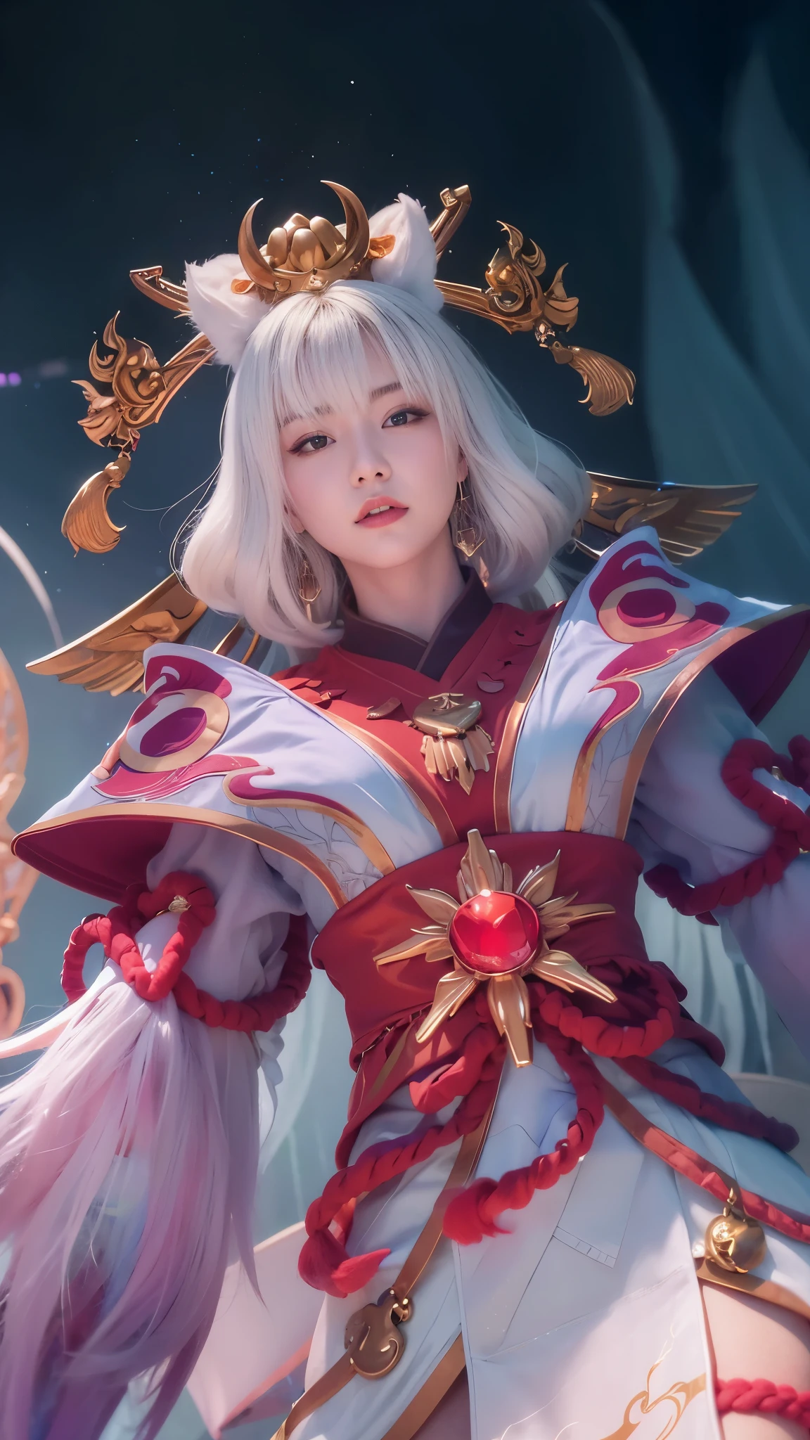 In a captivating image, an elegant woman clad in a white Chinese gown glides through the sky atop a mythical Chinese dragon. As they traverse the heavens, her flowing gown and the dragon's iridescent scales create a mesmerizing vision of harmony and otherworldly beauty.
hdr, (photorealism, masterpiece quality, best quality), , pureerosface_v1,ulzzang-6500-v1.1,