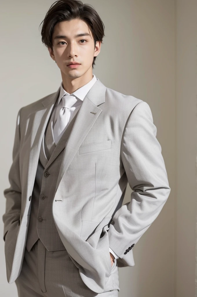 young men,Real face,Suit