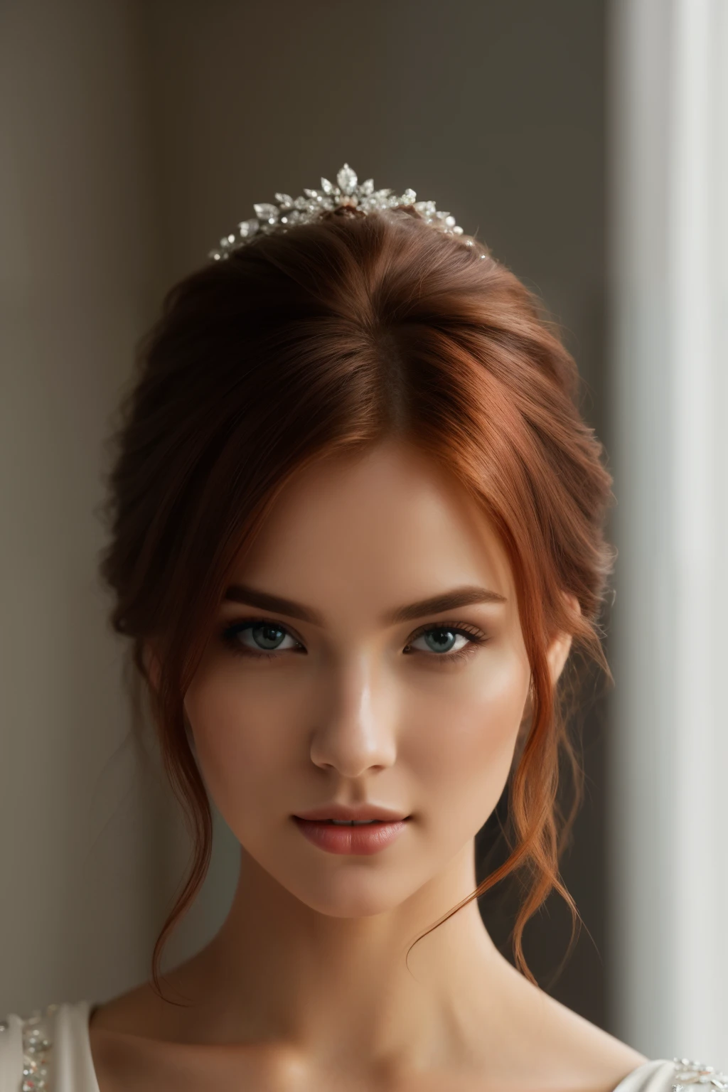 A mesmerizing photograph capturing the ethereal beauty of the world's most stunning and breathtaking redhead woman. With her striking features, alluring pose, and seductive expression, she is an absolute vision of perfection. The photorealistic image showcases every intricate detail with hyperrealism, ensuring an ultra sharp and ultra focused masterpiece that leaves viewers in awe. The best quality and highres composition is presented in glorious UHD, enriched with the depth of field and enhanced by the mesmerizing 4k visuals, RTX rendering, and HDR technology. The various hairstyles and expressions showcased add a touch of versatility and charm, while the camera_effects and camera_focus expertly highlight the captivating allure of the subject. The lighting, meticulously crafted, dances upon her flaw