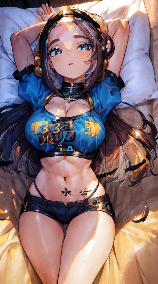 1 Girl, Bra, (Huge Boobs: 4.0) Low Leg Panties, Thai Panties, Angry, Blush, Bedroom, Tears, Heart Mark, Right Limbs