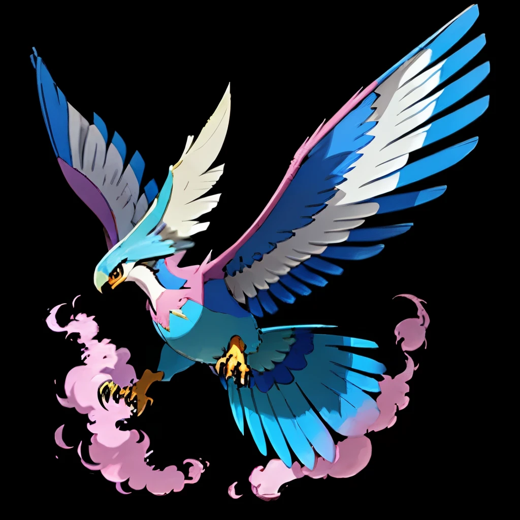 pastel colour, rare pokemon, bird pokemon, hawk, Mega evolution, big beak, Xerneas, Legendary Pokémon, mythical pokemon, The moment of taking off, 