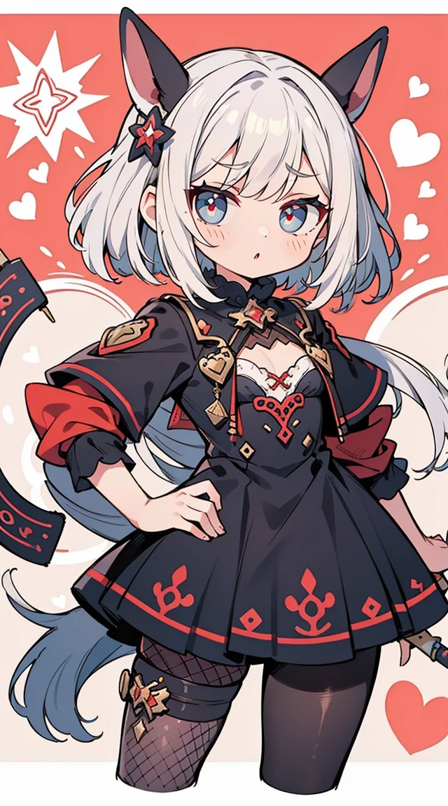 1 garota em, corpo todo, Design de personagem, ((Rabo de cavalo rosa solto com fita branca)), ((eyes are red)), (Olhos Zito sem luzes), ((Cara reta fria)), (Toupeira sob o olho direito), franja longa, Eyes are hearts, Lavagemcerebral, seios grandes e cheios, alta qualidade, Sacanagem, Magic Reform, Fato com fenda de borracha preta, Fishnet pantyhose, cintas-ligas, salto alto preto, plano amplo, Detailed arrest background