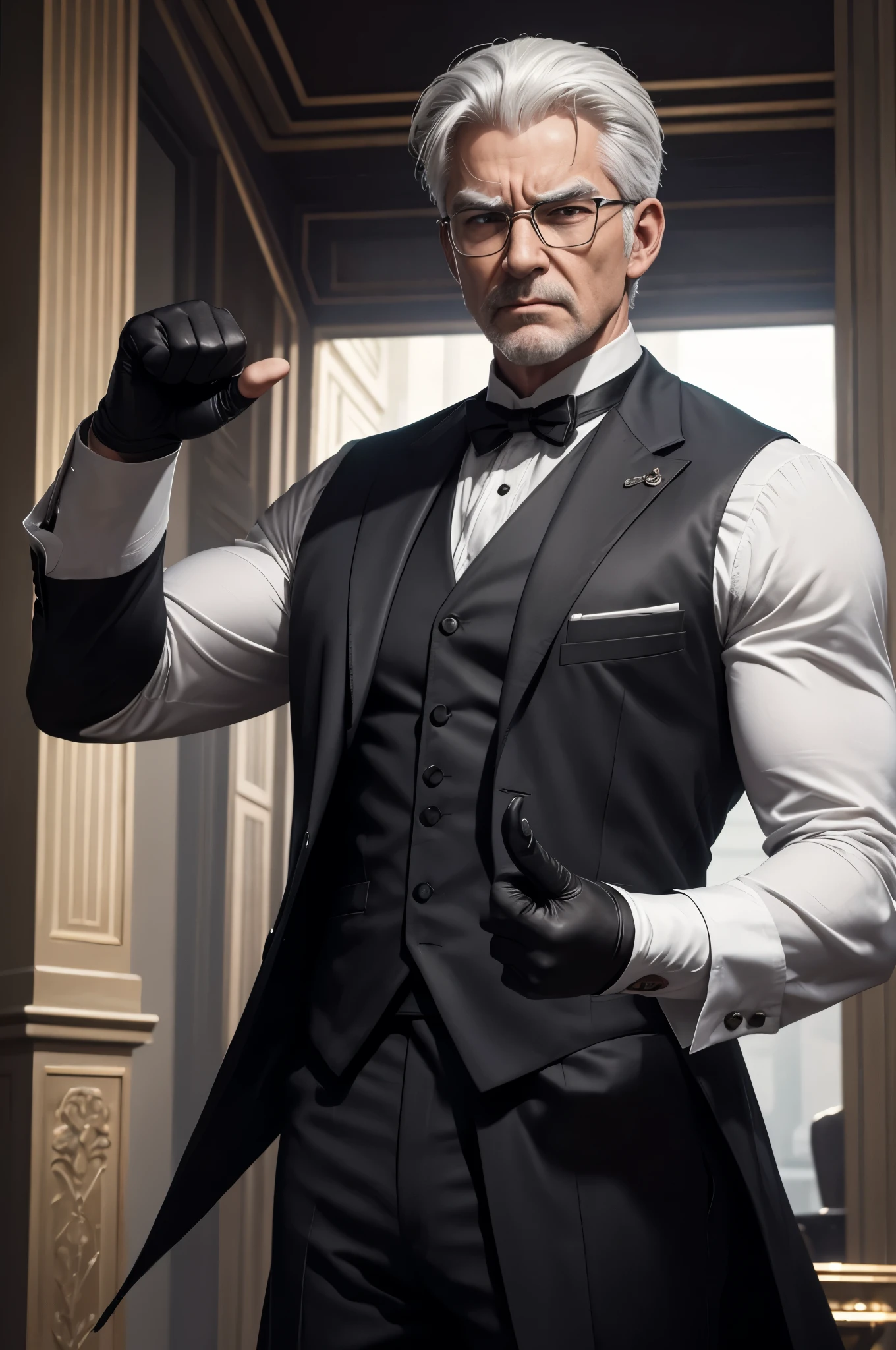 8K,white cotton gloves,fist,ultra high resolution,Super realistic,