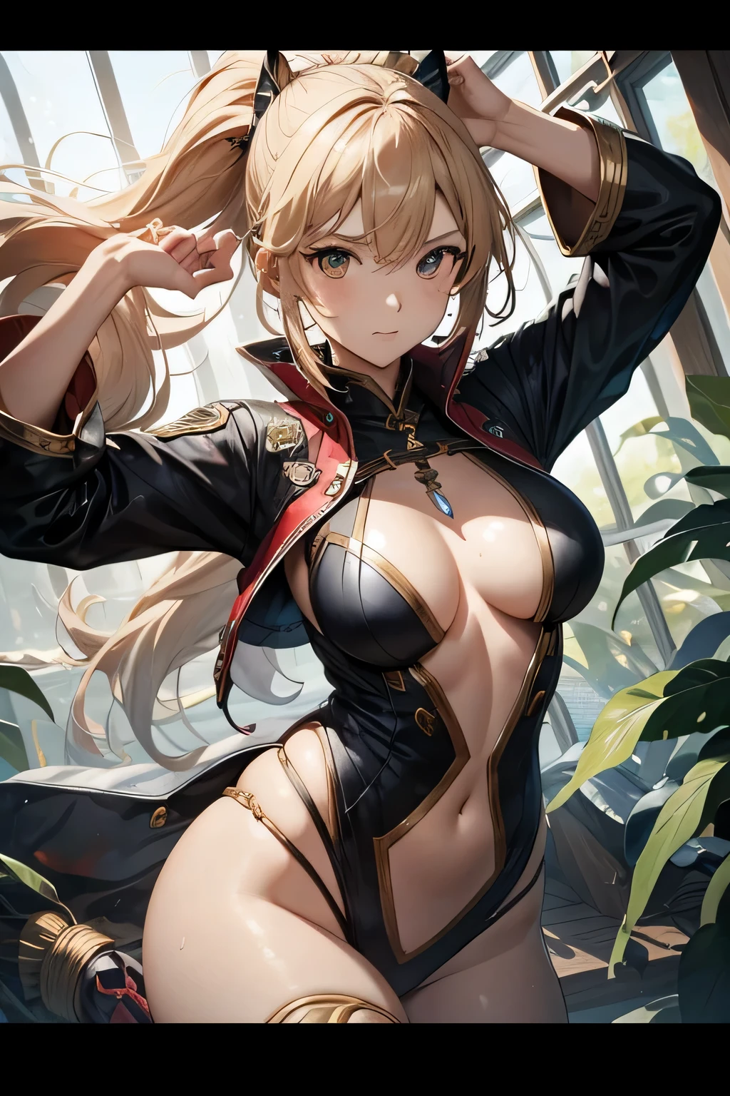 masterpiece, 紫の髪と紫の帽子をかぶったgirlが部屋に立つ, splash art, style art buds, girl, Renji Murata and Art Germ, Very warm, Bibby, art gelm style, style league of legends, Ruan Jia and Artgerm, art gelm style, ! dream art germ