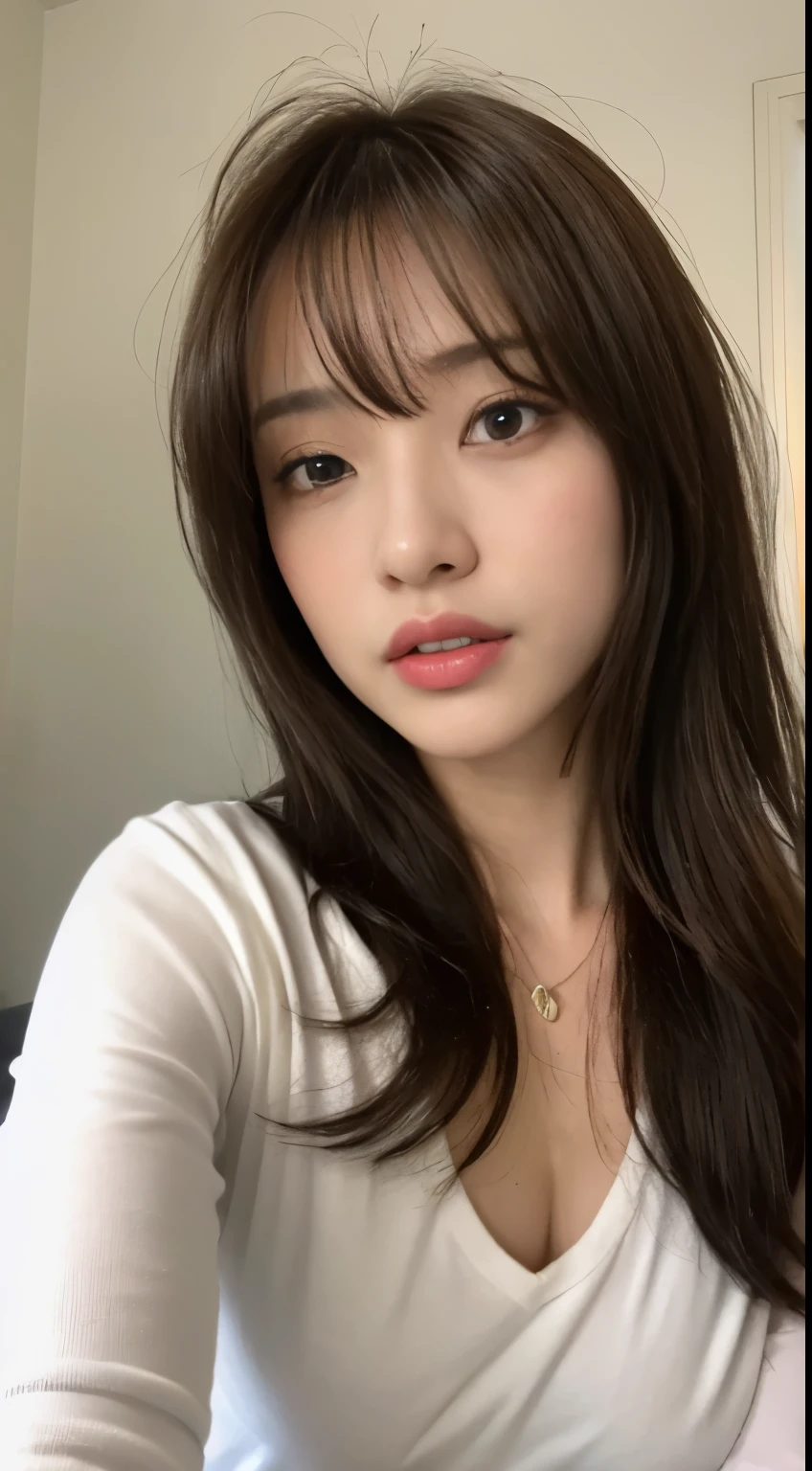 (natta, Need, 8K, tmasterpiece:1.3)), full bodyesbian, Long legs, Focalors:1.2, perfect figure beautiful woman:1.4, Slim abs:1.1, ((Dark brown hair, large tities:1.2 )), (Harnes,The shirt,Side head:1.2,), ((hsr, :1.3)), Highly detailed facial and skin texture, A detailed eye, 二重まぶた,Flying long hair