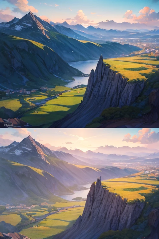 The prompt for the landscape painting with a winding road in the foreground, cartoon countryside scenery, beautiful cartoon scenes, cartoon backgrounds, serene and peaceful cartoon scenes, cinematic cartoon backgrounds, beautiful cartoon scenes, cartoon landscape wallpapers, cartoon background art, mountain tickets, cartoon scenery, colorful cartoon movie backgrounds, cartoon nature, and concept art by a cartoonist studio.
(best quality,4k,8k,highres,masterpiece:1.2), ultra-detailed, (realistic,photorealistic,photo-realistic:1.37), HDR, UHD, studio lighting, ultra-fine painting, sharp focus, physically-based rendering, extreme detail description, professional, vivid colors, bokeh.
Art style: landscapes, cartoons, concept art, anime.
Color palette: vibrant and lively colors.
Lighting: soft and warm lighting that accentuates the peaceful and calm atmosphere of the scene.