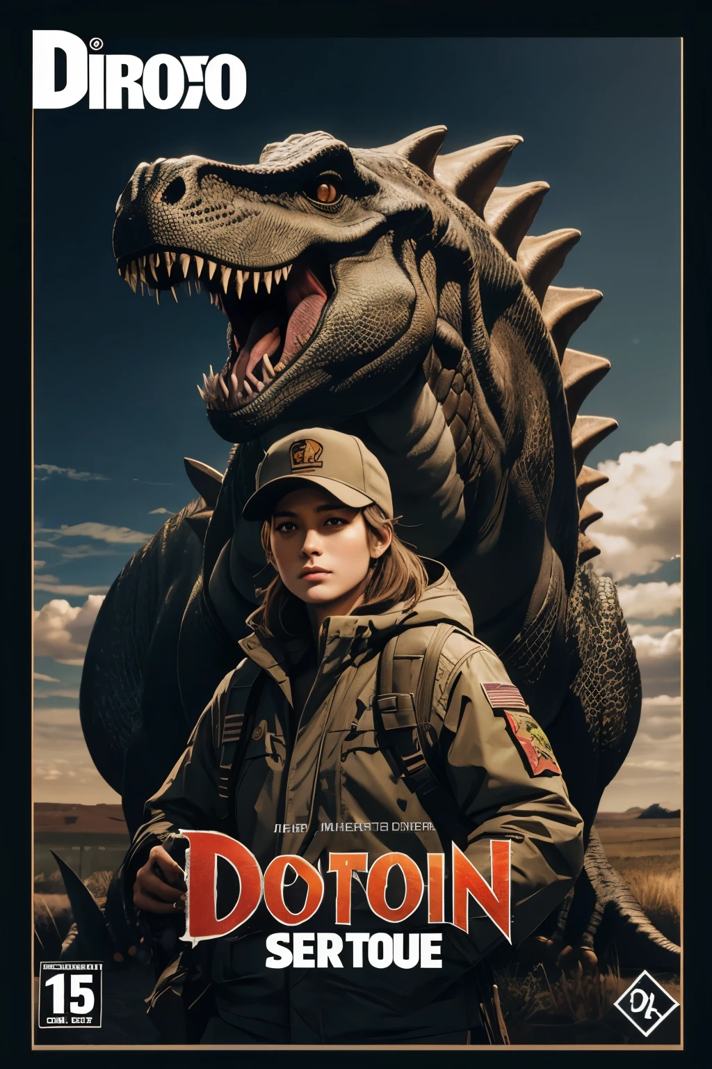 Dinosaur set，model cover label，