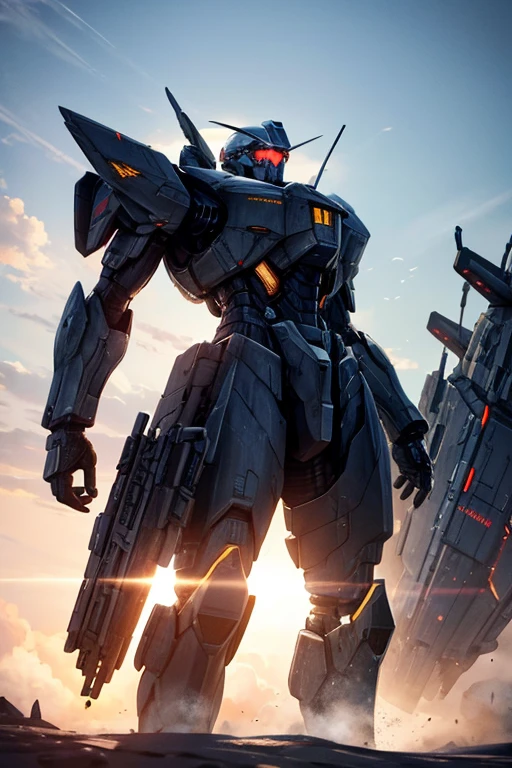 There is a jet flying in the sky There is a jet flying in the sky, Armored Core V, Armored Core V, Armored Core 4, Spaceship flying above, Sci-fi spaceships in battle, Spaceship flying in the background, HD visual effects-9, valkyrie fighter jet, Stunning visual effects, visual effects shoot, Armored Core V on the ground, spaceships flying around
